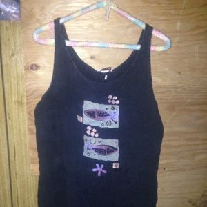 Tank top with fish